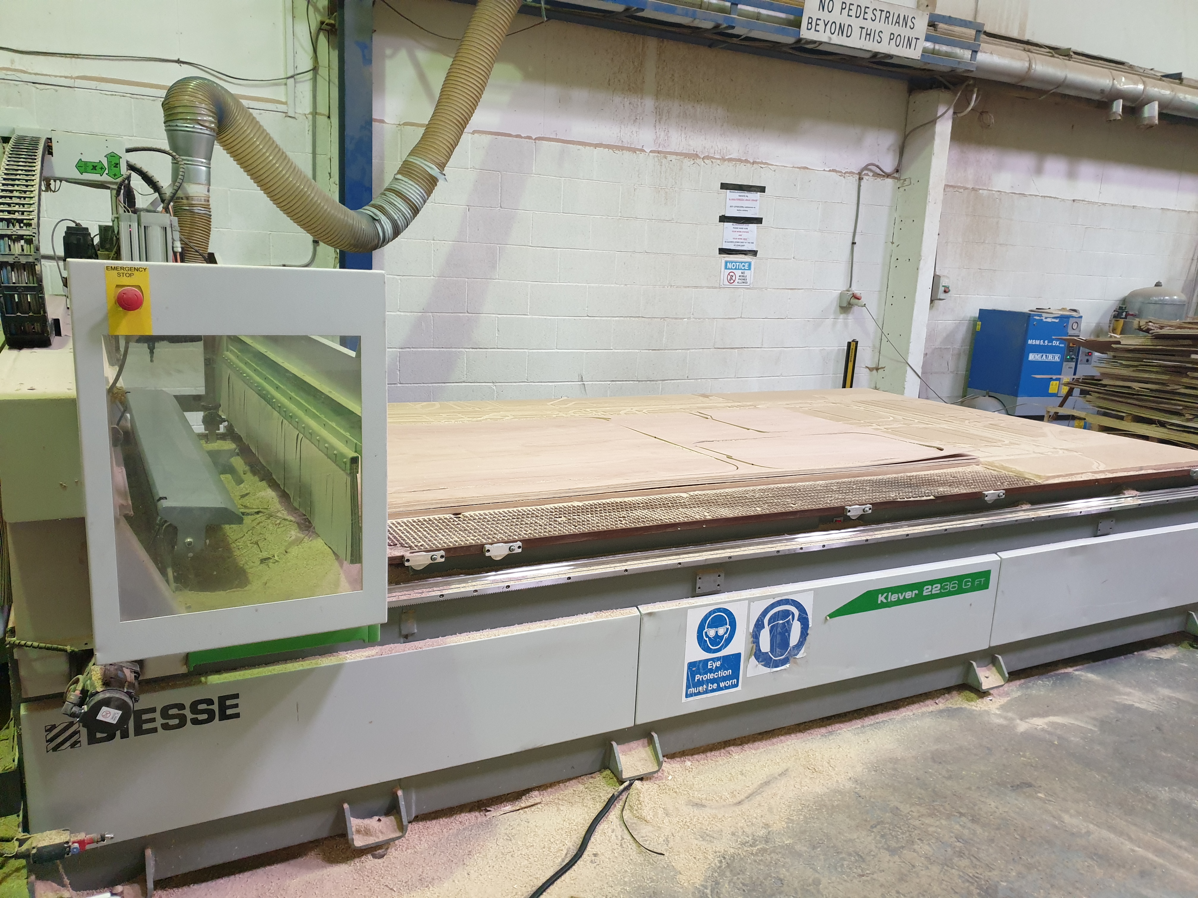 Used BIESSE | KLEVER 2236 GFT-CNC Machine Center with NESTING Table